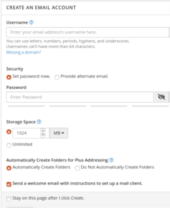 email accounts on Cpanel