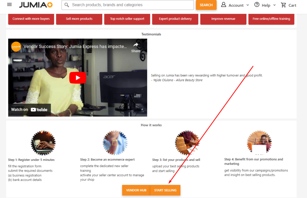 Step-by-Step Jumia Seller Center Sign-Up Process